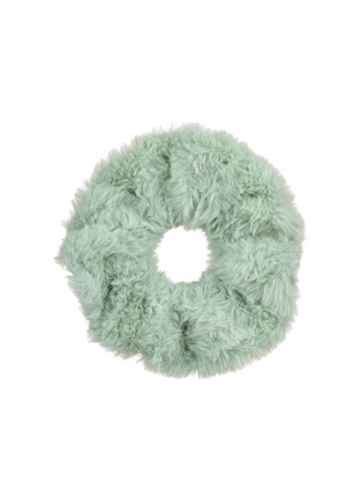 Elastic de Par din Blana Verde Menta pentru Femei