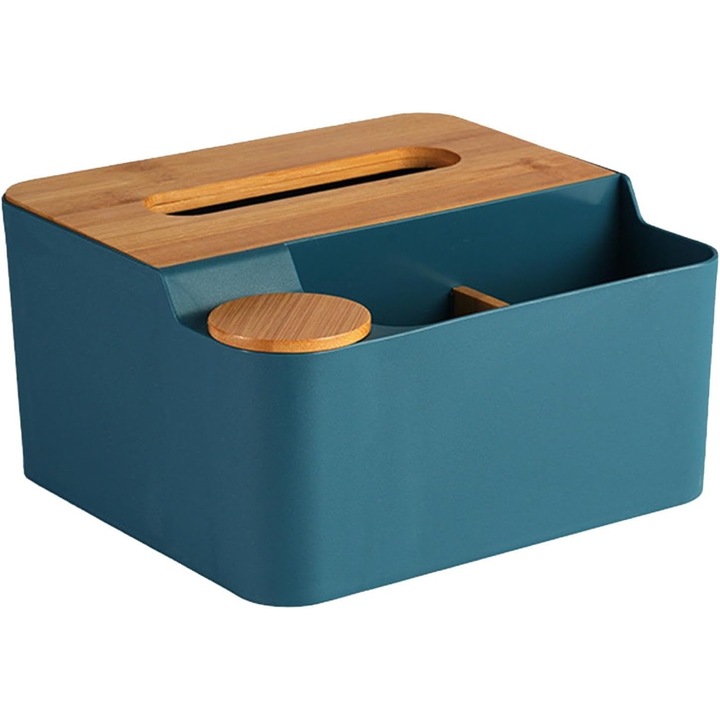 Cutie multifunctionala pentru servetele cu compartimente, Suport versatil pentru servetele, Cutie pentru servetele cu dozator incorporat, organizator decorativ pentru cutie de servetele, cutie pentru servetele