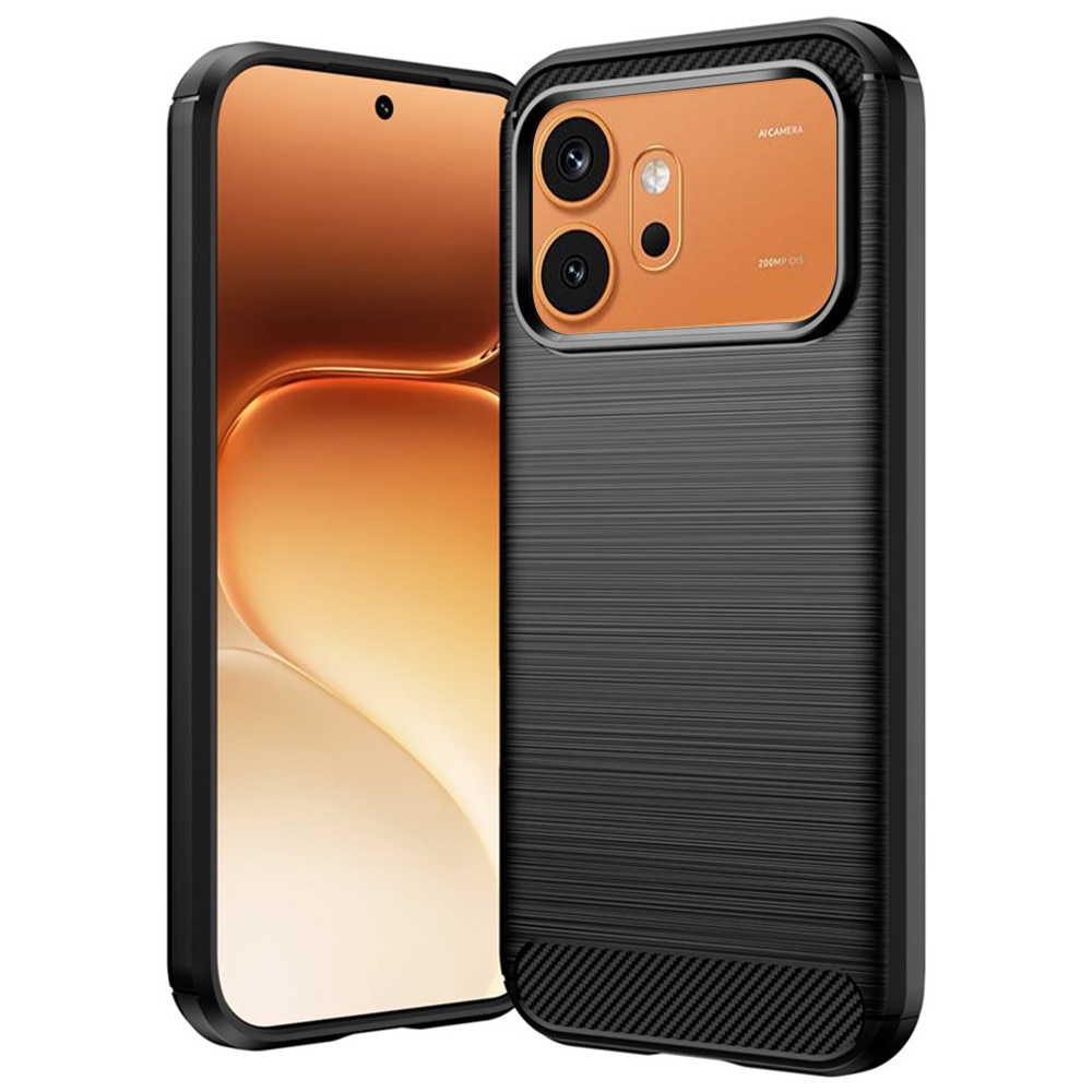 Husa pentru Honor 600 / 600 Pro Carbon Liquid Silicone, negru