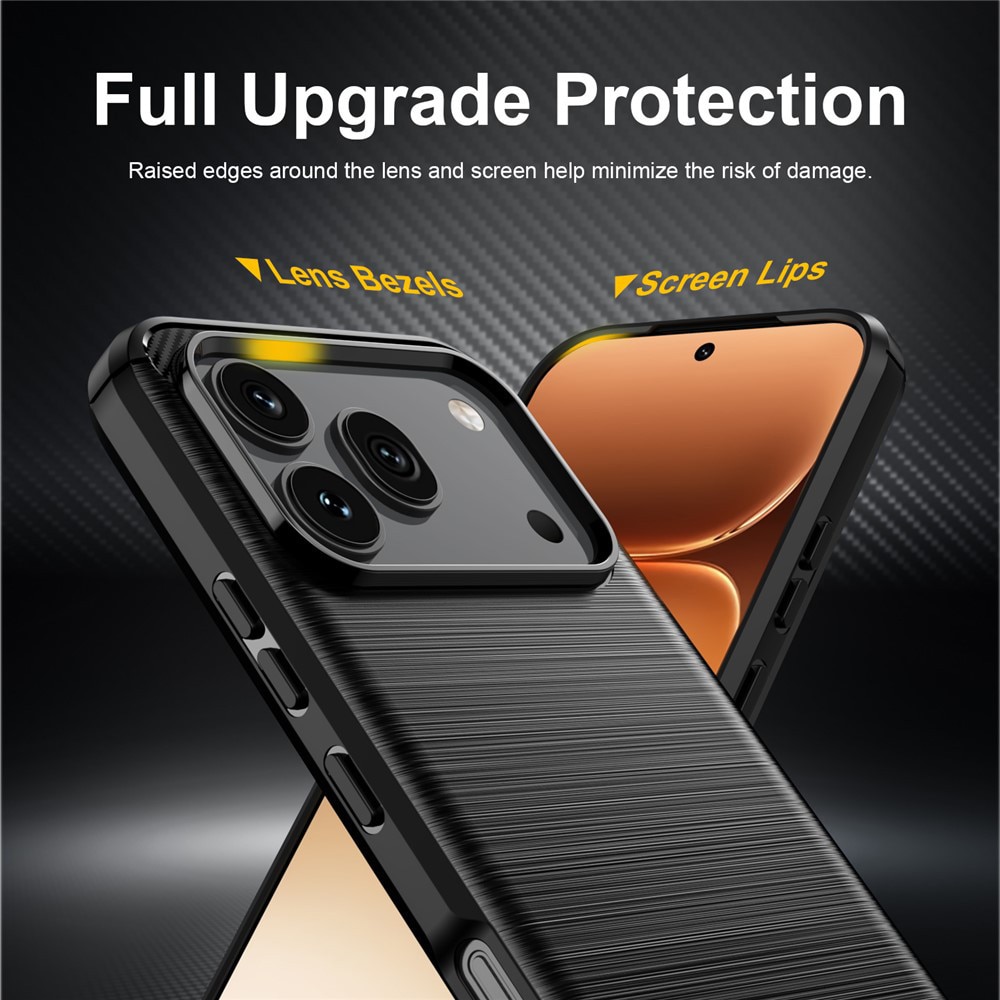 Husa pentru Honor 600 / 600 Pro Carbon Liquid Silicone, negru