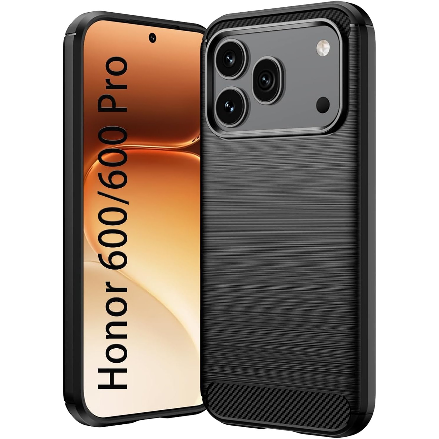 Husa pentru Honor 600 / 600 Pro Carbon Liquid Silicone, negru