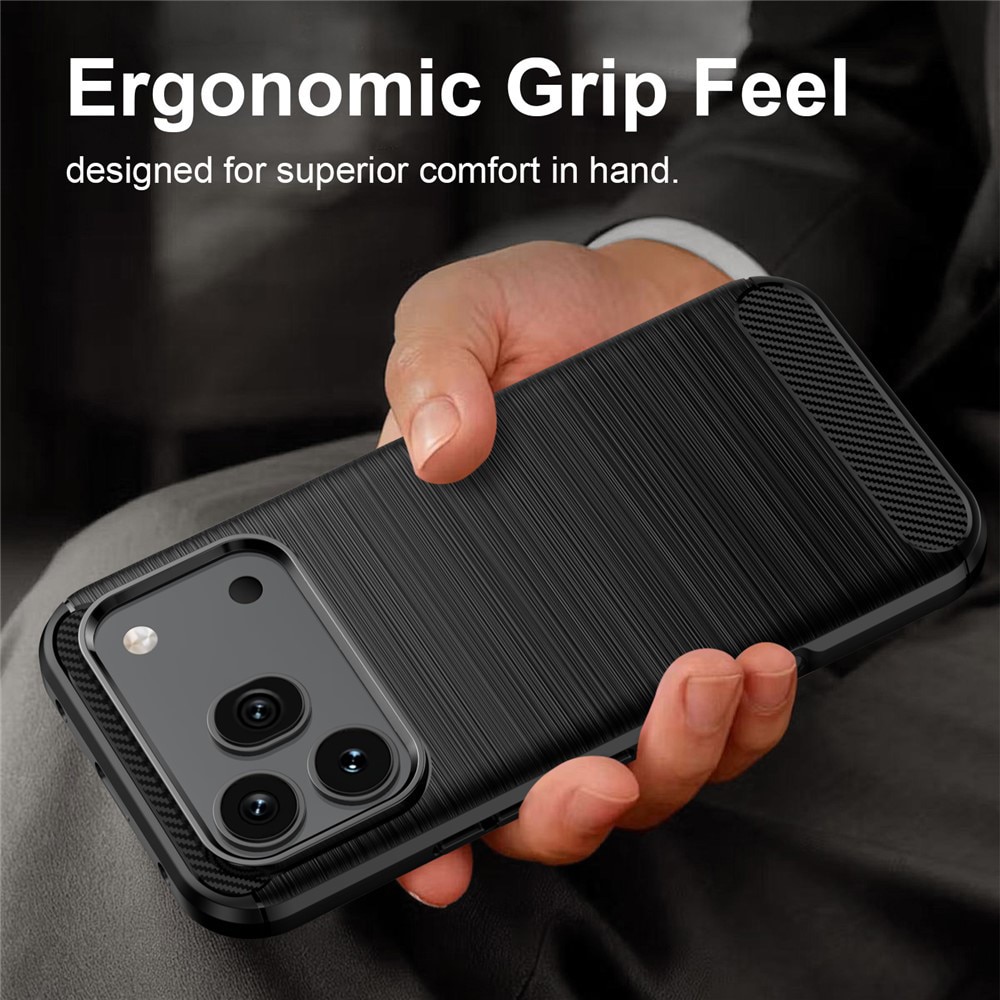 Husa pentru Honor 600 / 600 Pro Carbon Liquid Silicone, negru