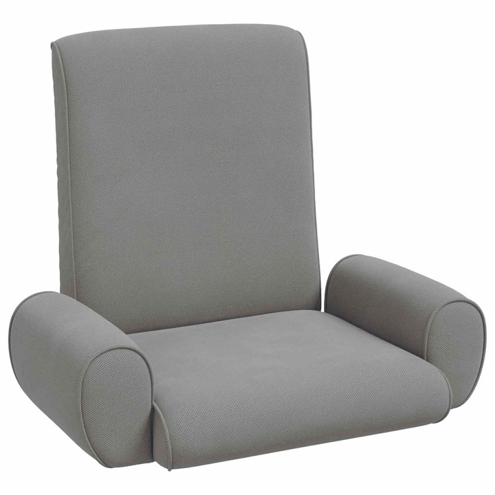 Scaun de podea vidaXL, Negru 68 x 51 x 56 cm Catifea texturata