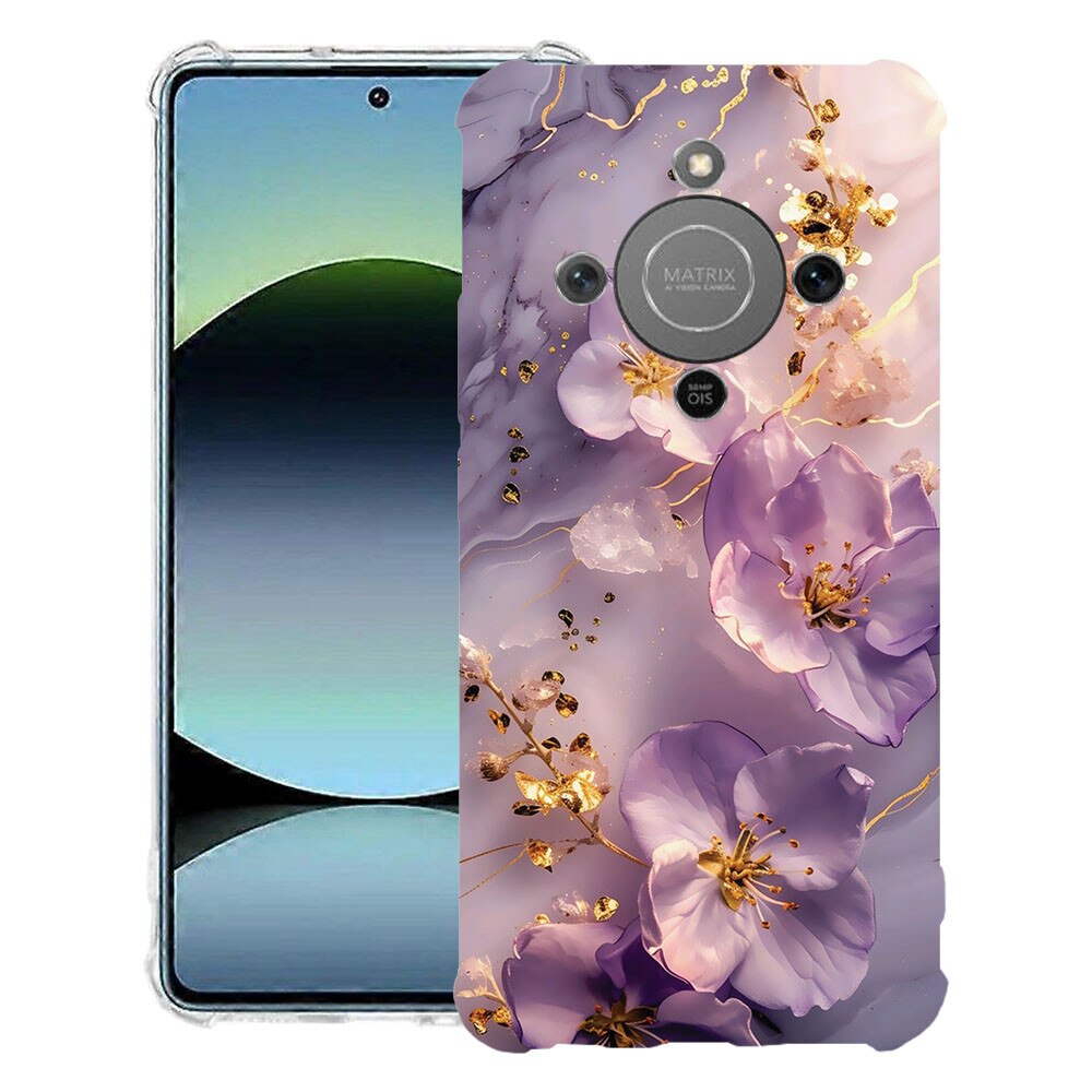 BestCase® Husa Anti Shock Compatibila cu Honor Magic8 Lite, Floral - Aesthetic Orchid, 3128364 AS 2059