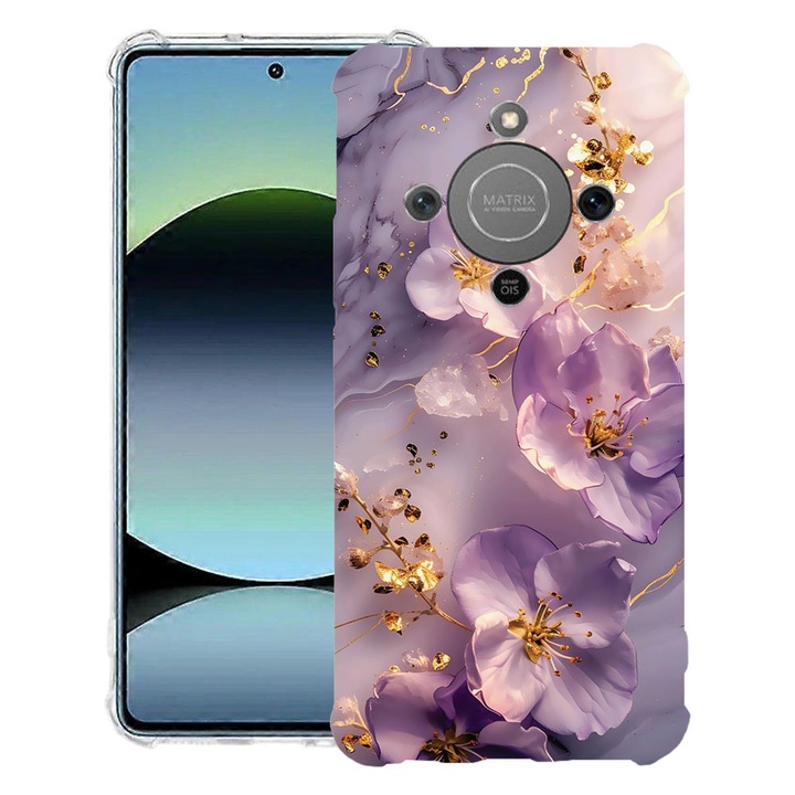 BestCase® Husa Anti Shock Compatibila cu Honor Magic8 Lite, Floral - Aesthetic Orchid, 3128364 AS 2059