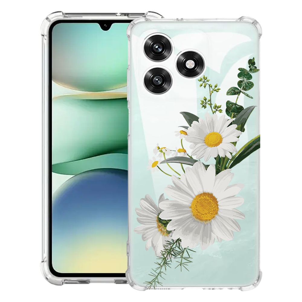 Intelli® Husa Anti Shock Compatibila cu Honor 600 Lite, Floral - Minimalist Daisy, Protectie Camera, Rezistenta la uzura, 3145732 AS 2029