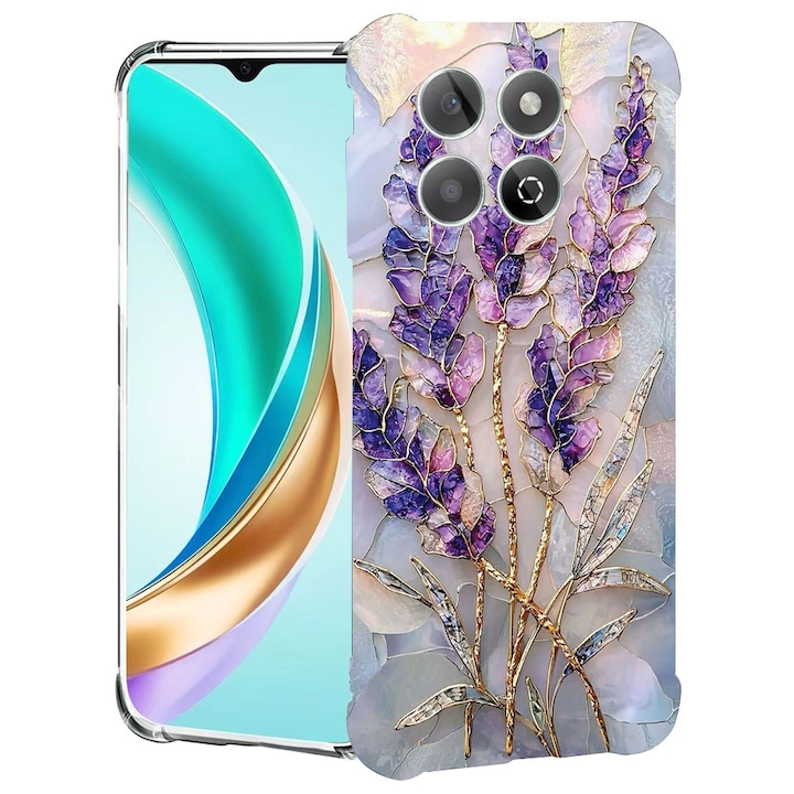 BestCase® Husa Anti Shock Compatibila cu Honor 400 Smart / X7d, Floral - Golden Hydrangea, 2078495 AS 2080