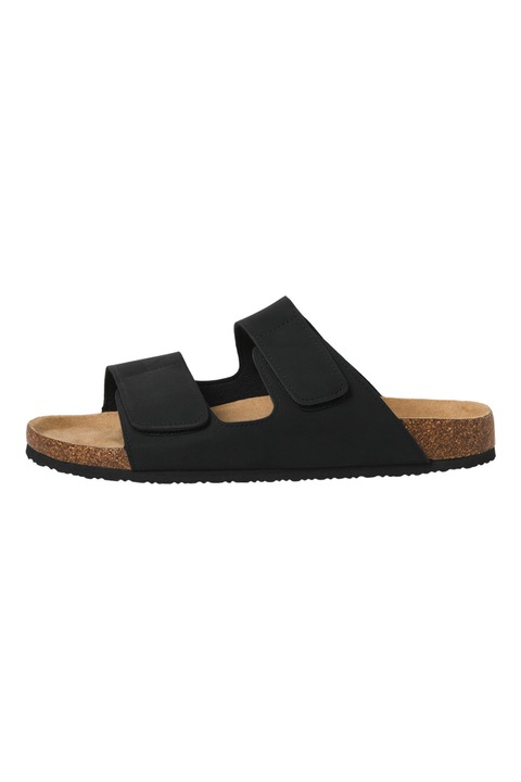 Jack & Jones, Papuci uni cu velcro, Negru/Maro