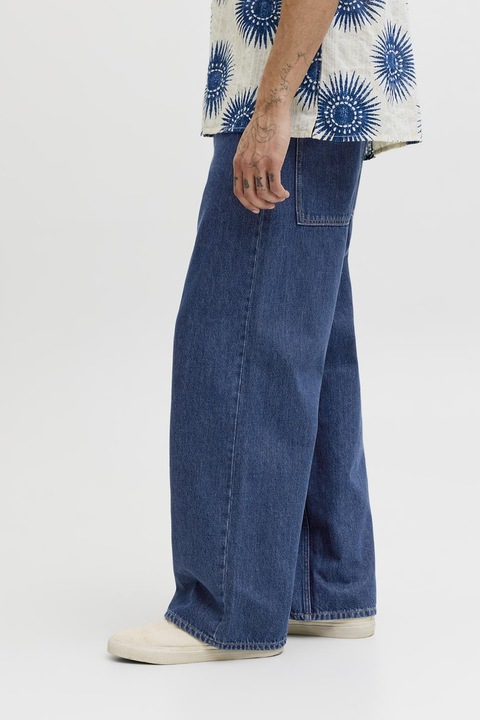 Jack & Jones, Blugi cu croiala ampla, Albastru oceanic