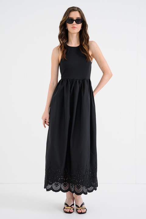 Vero Moda, Cady biopamut tartalmú ruha, Fekete