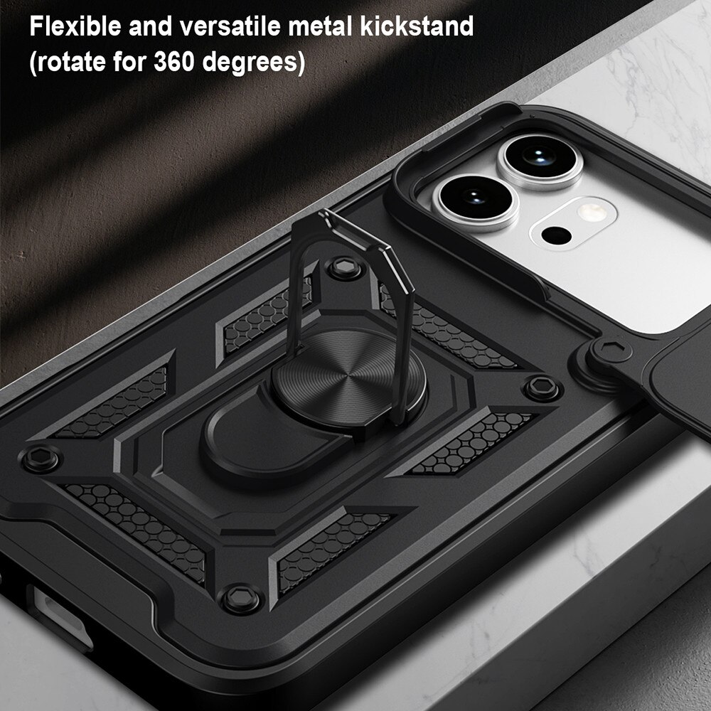 Husa pentru Honor 600 / 600 Pro - Techsuit CamShield Series - Black