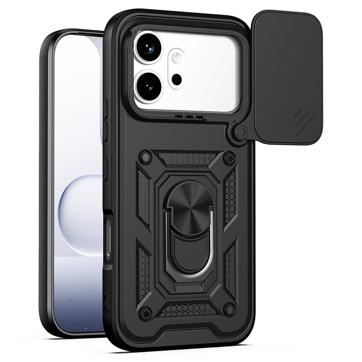 Husa pentru Honor 600 / 600 Pro - Techsuit CamShield Series - Black