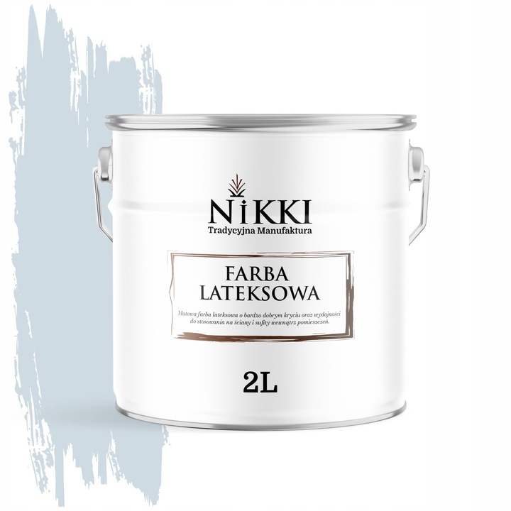 Vopsea lavabila de interior Nikki 2L mat gri platina deschis H0668