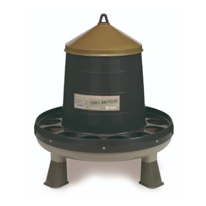 Hranitoare pentru păsări de curte, Aquabuilding, de podea/suspendată cu picioare, 12kg, Ø480x500h
