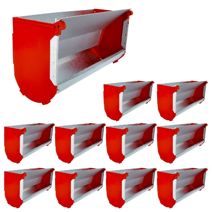 Hranitoare pentru iepuri, Aquabuilding, capacitate 1.5kg, 25cm, set 10 bucăți