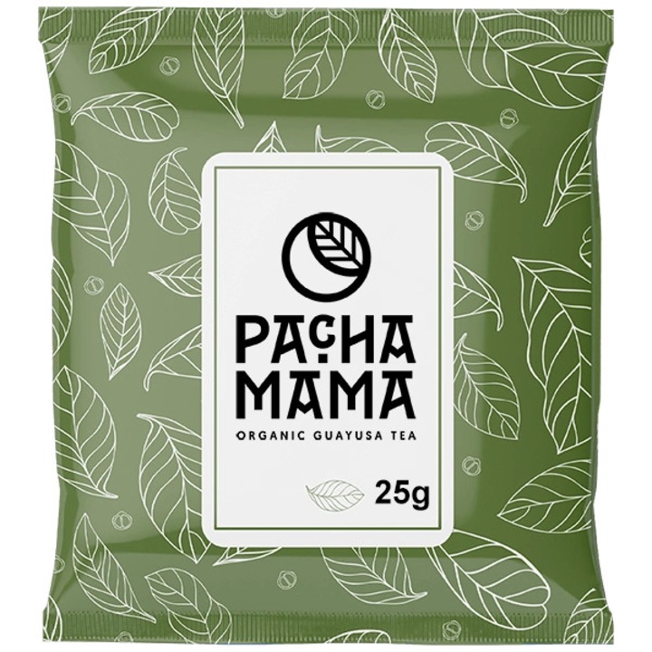 Tea Guayusa Pure BIO, Pachamama, 25g, Természetes Alternatíva a Kávéhoz, Hosszan Tartó Energia, Koffeinben És Antioxidánsokban Gazdag, Vegyszermentes, Egyenesen Ecuadorból