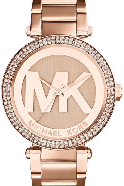 Potrivit pentru Michael Kors Ceas auriu rose cu trei subcadrane, design lux elegant pentru femei
