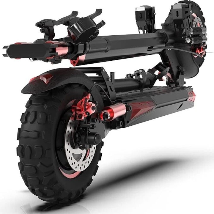 FREEBOY J11MAX Trotineta Electrica 1200W pentru Adulti, Baterie 48V 18Ah, Viteza 45-50 km/h, Autonomie 40-50 km, Anvelope Off-Road 11", Suspensie Dubla, Frane pe Disc, Pliabila, 150 kg
