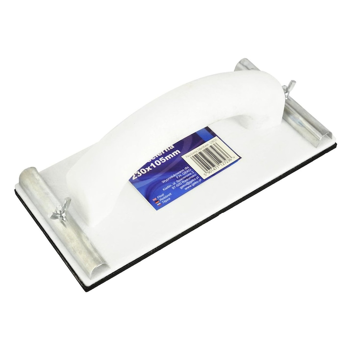 Suport pentru hartie abraziva, GEKO, 230 x 105mm, cu cleme metalice si piulita tip fluture