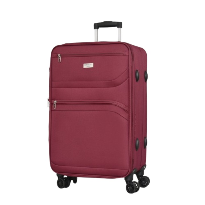 Troler PERFECT++LINE cu extensie 0426-424, Textil, 68/42/23 cm, Bordeaux