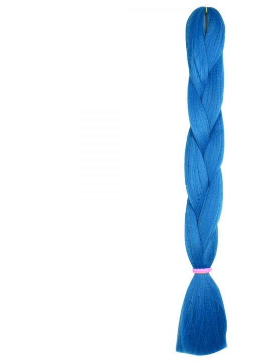 Bellezza Hair, Par sintetic Henlon Fibre pentru impletituri, rezistent la caldura pana la 160°C, textura mata, Model 4440, Turcoaz, 120 cm