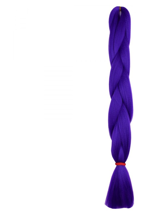 Bellezza Hair, par sintetic pentru impletit henlon fibre, mat, rezistent la caldura 160°C, drept, model 2411, mov neon, 120 cm, 100 g