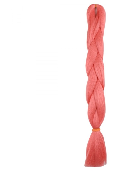 Bellezza Hair, par sintetic impletit, Henlon Fibre, rezistent la caldura 160°C, mat, Model 1641 Pink Bliss, roz, 120 cm