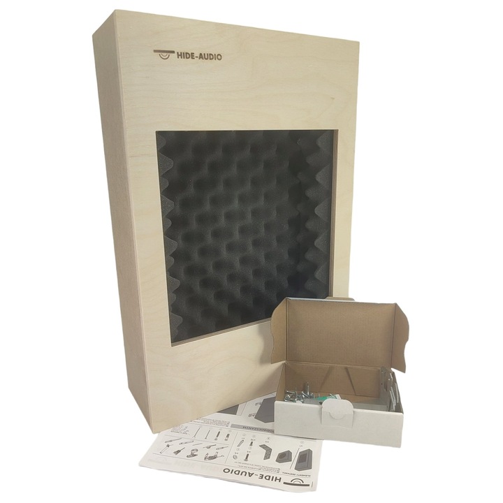 Hide-Audio Phantom H-60 akusztikus ház, optimális rezonancia, fehér, 500x330x127mm