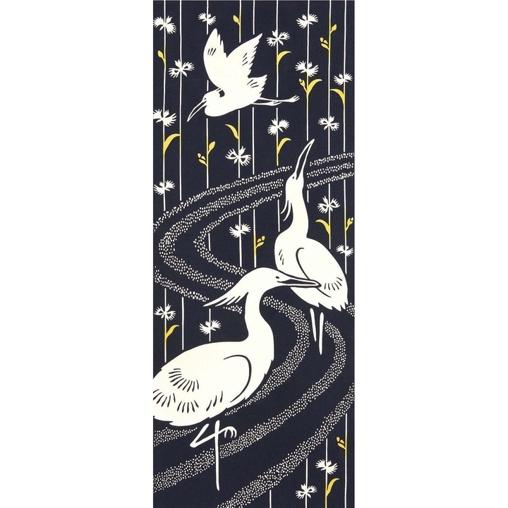 Кърпа Kenema Tenugui Shirasagi памук 36x90cm