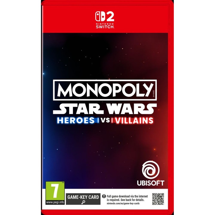 Joc Monopoly Star Wars - Heroes vs Villains (Game Key Card) pentru Nintendo Switch 2