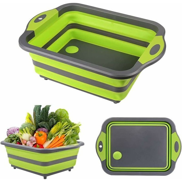 Tocator pliabil multifunctional 4-in-1, alb, 38x28x5cm