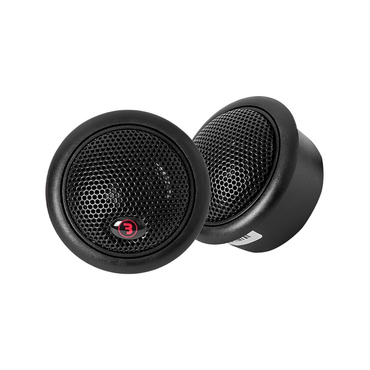 Tweeter auto Bass Habit Rebel R25T, 25mm, 40W RMS, 4 Ohm, 92 dB, magnet Neodymium, set 2 bucati