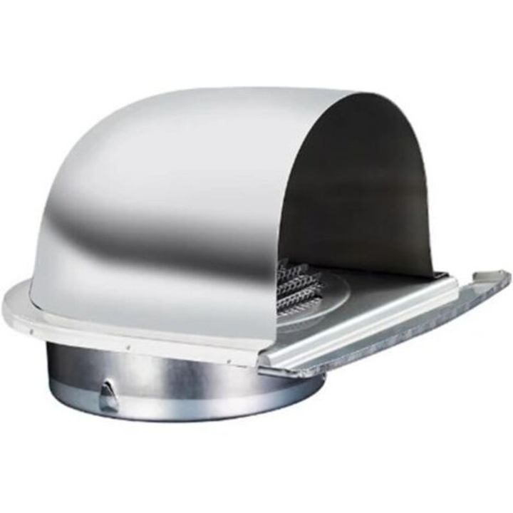 Capac cos fum inox universal, protectie ploaie si zapada, 100mm