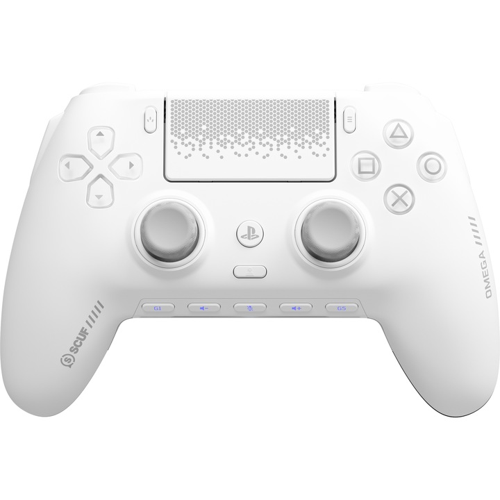 Контролер Corsair Omega за PlayStation 5/PC, Wireless/Bluetooth/USB-C, Бял