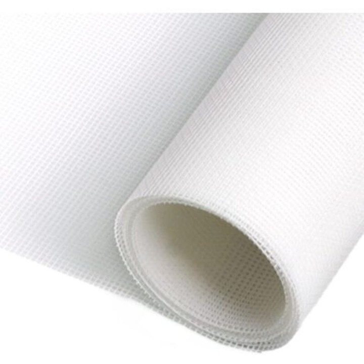 Plasa pentru insecte/plasa tantari din fibra de sticla acoperita PVC, rezistenta la rupere, usor de taiat si instalat, Alb, 80 x 300 cm