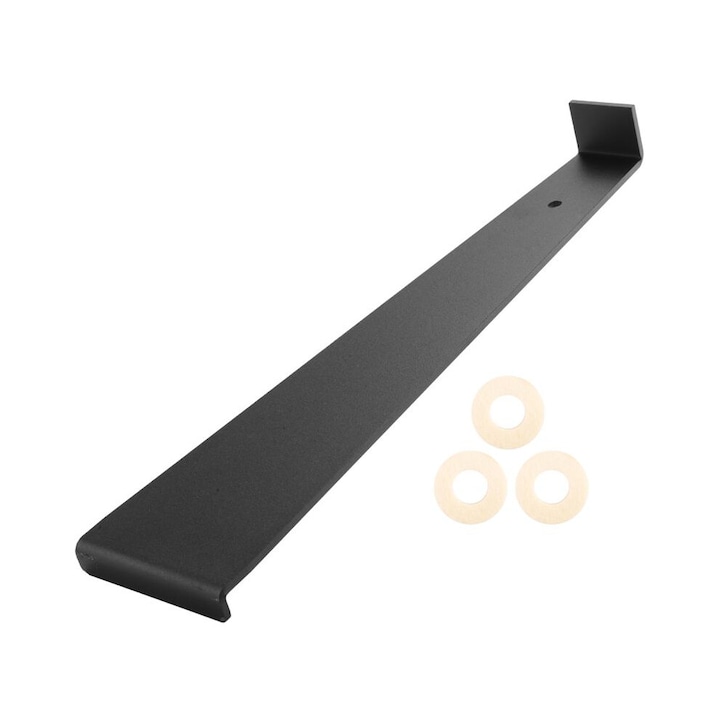 Kit instalare parchet stratificat, bara tractiune metalica, negru, 31cm
