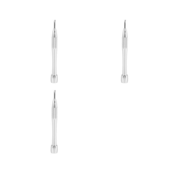 Set 3 surubelnite/screwdrivers in forma de Y pentru ceasuri, varf 2 mm, otel aliat crom-vanadiu, argintiu