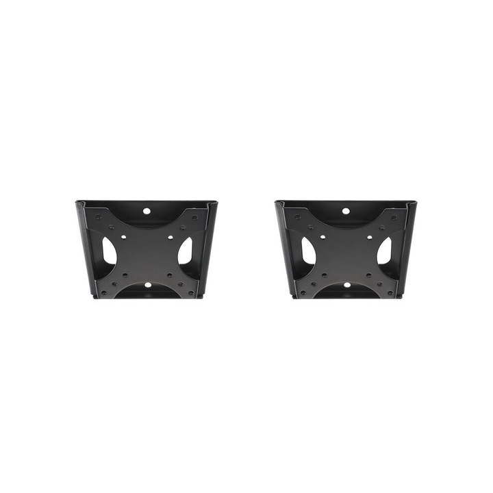 Set 2 suporturi TV ultra-subtiri 19-32 inch, negru, 1cm, 25kg, 2kg