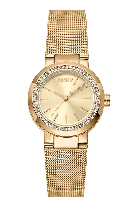 DKNY, Kristályokkal díszített karóra, Aranyszín