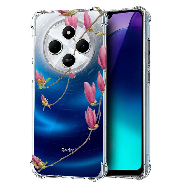 BestCase® Husa Anti Shock Compatibila cu Xiaomi Redmi 14C / Redmi A4 / Poco C75, Floral - Minimalist Orchid, 1913374 AS 2063