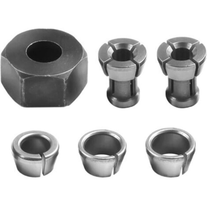 6 darab M17 tokmány adapter készlet, 6-10mm, szénacél és keményfém, többszínű