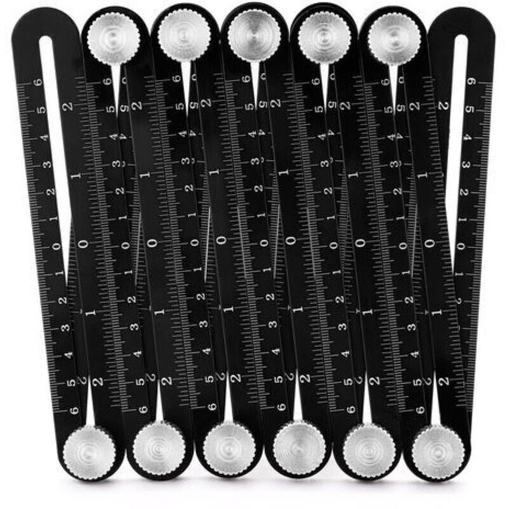 Rigla 12 cai aluminiu aliaj, instrument masurare unghiuri, precizie inalta