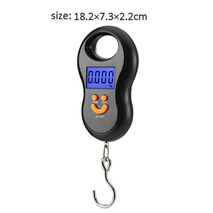 Cantar electronic suspendat 50kg negru 18.2x7.3x2.2cm
