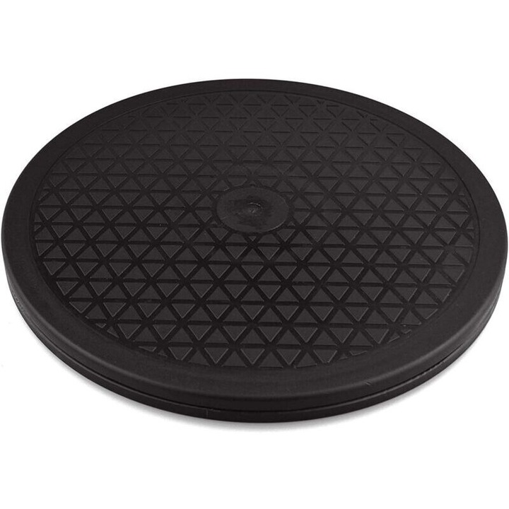 Suport rotativ plastic 360 grade negru 25x1.4cm