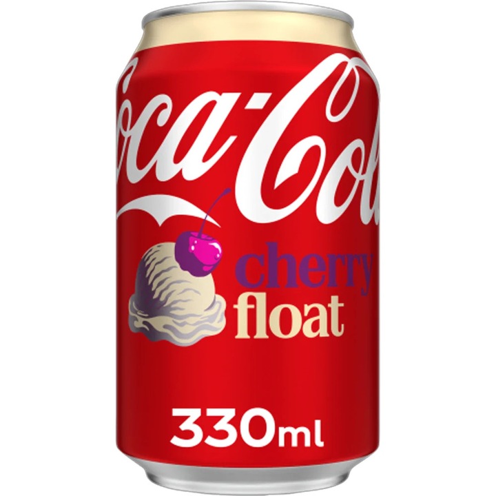Coca-Cola cu aroma Cirese si Inghetata de Vanilie 330ml