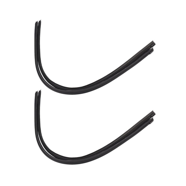 Lame stergator parbriz / lame stergatoare 18 inch (450 mm) 6 mm, silicon, universale pentru cadru, Negru, 6 buc