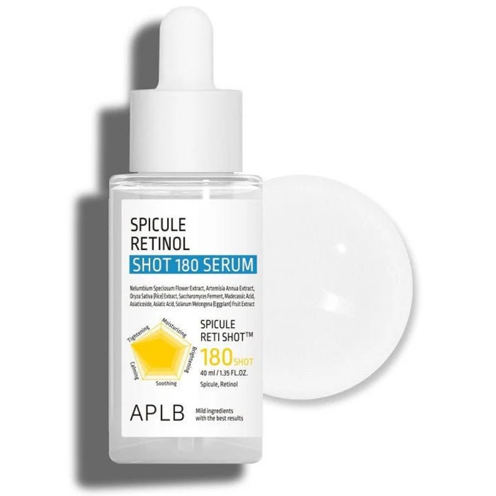 APLB Spicule Retinol Shot 180 öregedésgátló szérum, 30ml, érzékeny bőrre, retinol mikro-spikulákkal