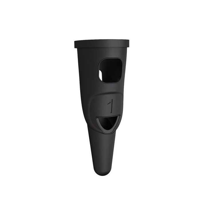 Degetar/stylus din silicon pentru ecran tactil, multifunctional, cu inalta sensibilitate, S (2,2x5,2 cm), Negru, 3 bucati