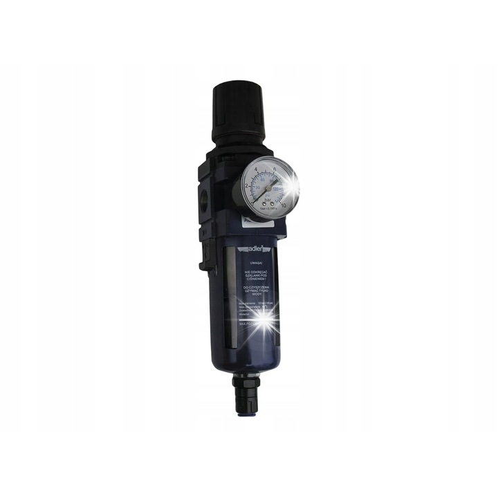 Reductor filtru Adler AD4005FR 1/2", 3000 l/min, metalic, 0.9 kg