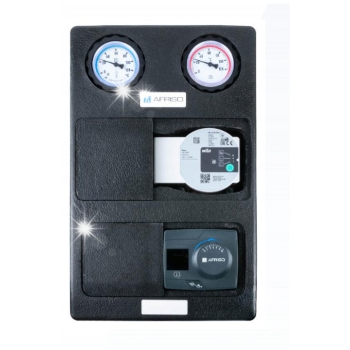 Grup pompare Afriso PrimoTherm K180-2, compact, mixt, alb, 125xDN25